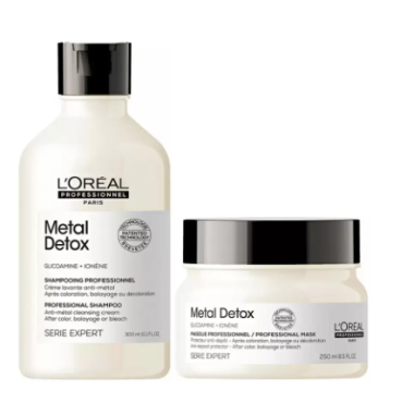 Loreal (Лореаль) Набор Metal Detox для восстановления окрашенных волос: шампунь, 300 мл + маска, 250 мл
