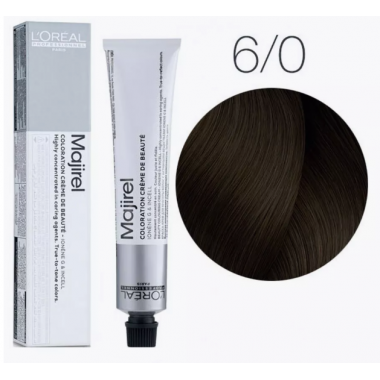 LOREAL PROFESSIONNEL (Лореаль)  6.0 темный блондин глубокий краска для волос    (MAJIREL Ionene G Incell), 50 мл