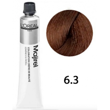 LOREAL PROFESSIONNEL (Лореаль)  6.3 темный блондин золотистый  краска для волос    (MAJIREL Ionene G Incell), 50 мл