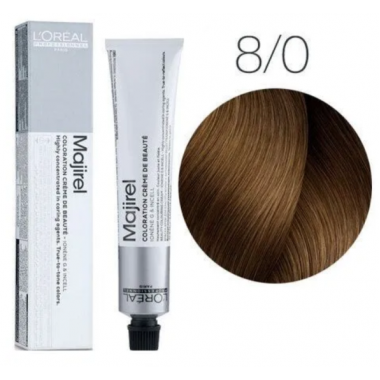 LOREAL PROFESSIONNEL (Лореаль) 8.0 светлый блондин глубокий краска для волос  (MAJIREL Ionene G Incell), 50 мл