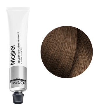 LOREAL PROFESSIONNEL (Лореаль) 7.8 блондин мокка краска для волос  (MAJIREL Ionene G Incell), 50 мл
