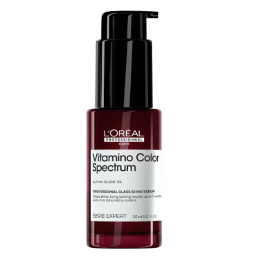 LOREAL PROFESSIONNEL (Лореаль) Несмываемая сыворотка для зеркального блеска волос Vitamino Color Spectrum Glass Shine, 30 мл