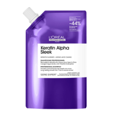 Loreal (Лореаль)  Бессульфатный шампунь для непослушных, пористых волос Keratin Alpha Sleek, 1000 мл