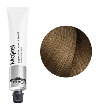 LOREAL PROFESSIONNEL (Лореаль) 8 светлый блондин краска для волос  (MAJIREL Ionene G Incell), 50 мл