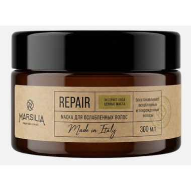 MARSILIA professional (Марсилиа) - Маска для сухих и ломких волос (Enrich) 300 мл MARSILIA professional (Марсилиа) - Маска для сухих и ломких волос (Enrich) 300 мл