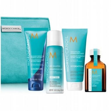 Moroccanoil (Мороканоил) Дорожный  Набор Для Светлых Волос 75+25+62+70 мл