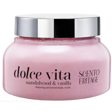 SCENTO - Dolce vita Расслабляющий парфюмированный скраб для тела Sandalwood&Vanilla 250 мл