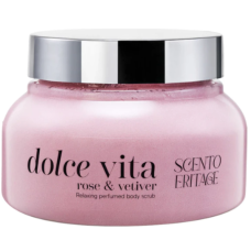 SCENTO - Расслабляющий парфюмированный скраб для тела Rose&Vetiver 250 мл