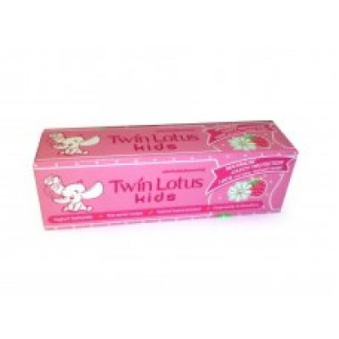 Twin Lotus (Твин Лотус) Детская зубная паста "Клубника и Ромашка" (Twin Lotus Kids Toothpaste Strawberry&Chamomile) 50 гр 1 шт