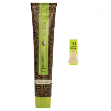 MACADAMIA  (Макадамия)  MC10   Платиновый блондин Крем-краска Macadamia Oil Cream Color, 100мл