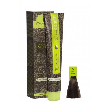 MACADAMIA  (Макадамия)   MC5  Светлый каштановый Крем-краска Macadamia Oil Cream Color, 100мл