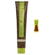 MACADAMIA  (Макадамия)  MC8.34   Светлый медно-золотистый блондин  Крем-краска Macadamia Oil Cream Color, 100мл