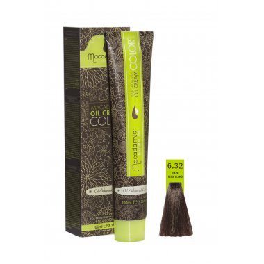 MACADAMIA  (Макадамия)  MC6.32  Темный бежевый блондин  Крем-краска Macadamia Oil Cream Color, 100мл