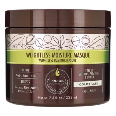 MACADAMIA (МАКАДАМИЯ ) Маска увлажняющая для  тонких волос   /Weightless Moisture Masque (222 мл)